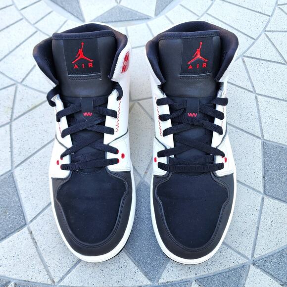 Nike Air Jordan 1 Flight 2 Premium Leather Basketball Sneakers 9 - Picture 3 of 10